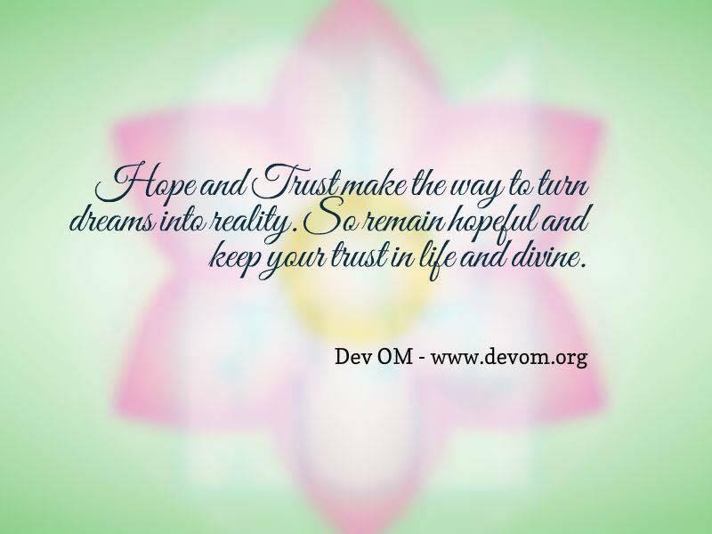 Hope and Trust Dev OM quotes