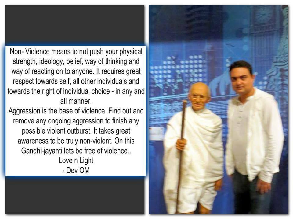 Non-voilence Dev OM Quotes